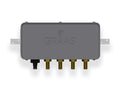 GRAAS iRigator automatic greenhouse irrigation controller – front view with 4-zone valve manifold
